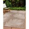 World Rug Gallery Contemporary Palm Leaves Textured Flat Weave Indoor/Outdoor Area Rug 7'10''X10' Brown 111BROWN8X10 - alternate 7